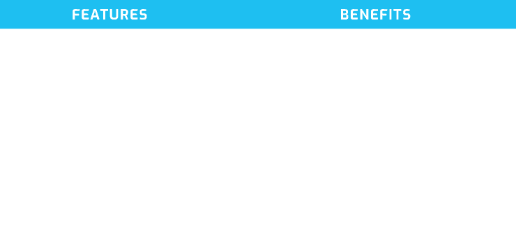 8-814 Features and Benefits